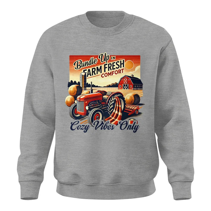 Bundle Up in Farm Fresh Comfort_Cozy Vibes Only 2 - Unisex Crewneck Sweatshirt