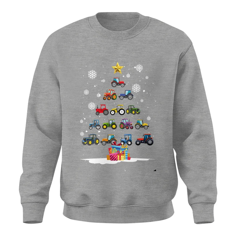 Christmas Tractor Tree - Unisex Crewneck Sweatshirt