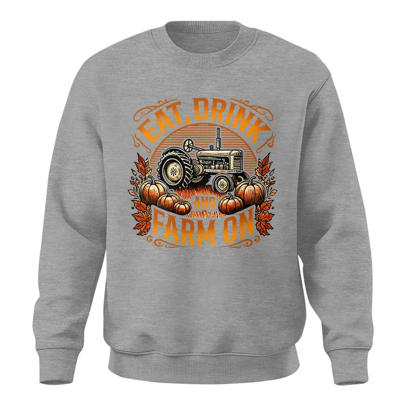 Image of Eat Drink and Farm On 2 - Unisex Crewneck Sweatshirt