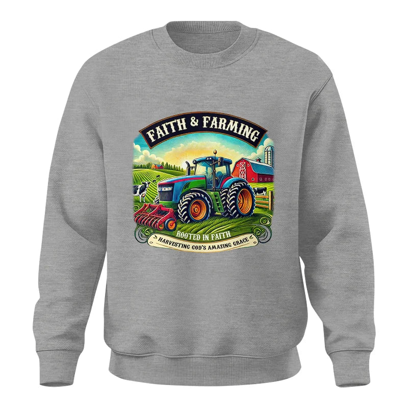 Image of Faith And Farming 2 - Unisex Crewneck Sweatshirt