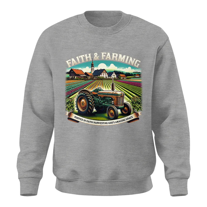 Image of Faith And Farming 4 - Unisex Crewneck Sweatshirt