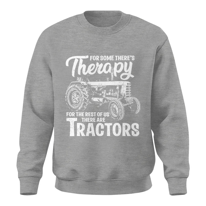 Funny Farmer Therapy Vintage Tractor Lover - Unisex Crewneck Sweatshirt