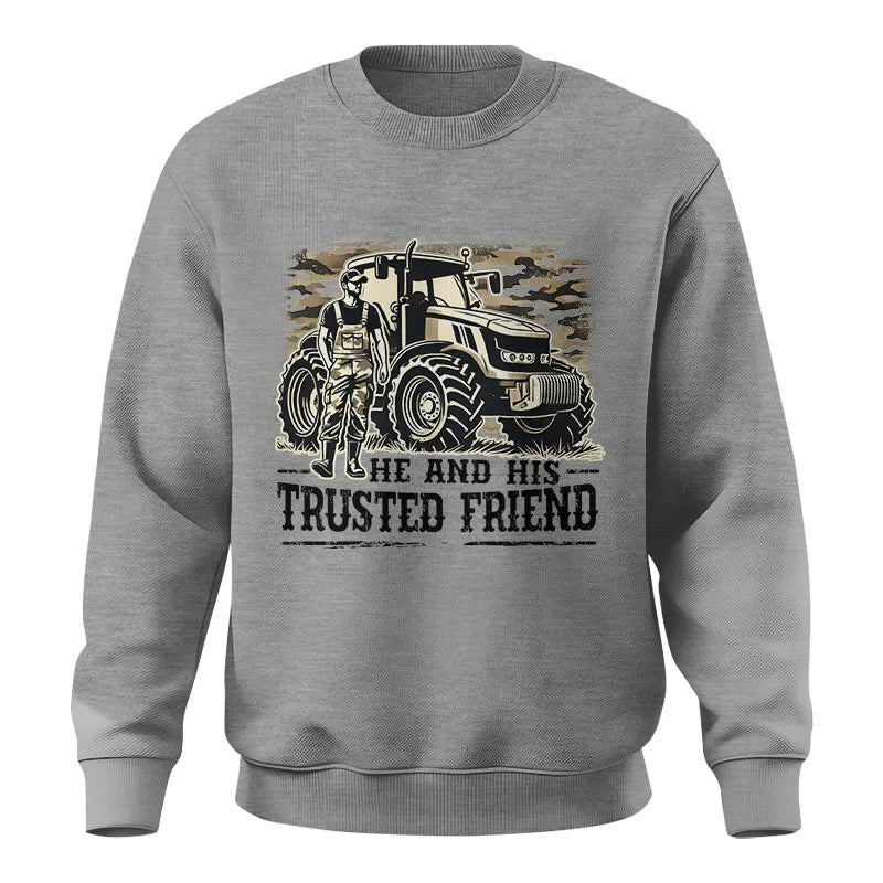 He and His Trusted Friend - Unisex Crewneck Sweatshirt