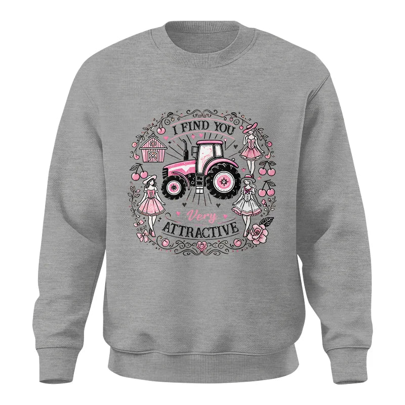 Image of I Find You Very Attractive Pink Cherry - Unisex Crewneck Sweatshirt