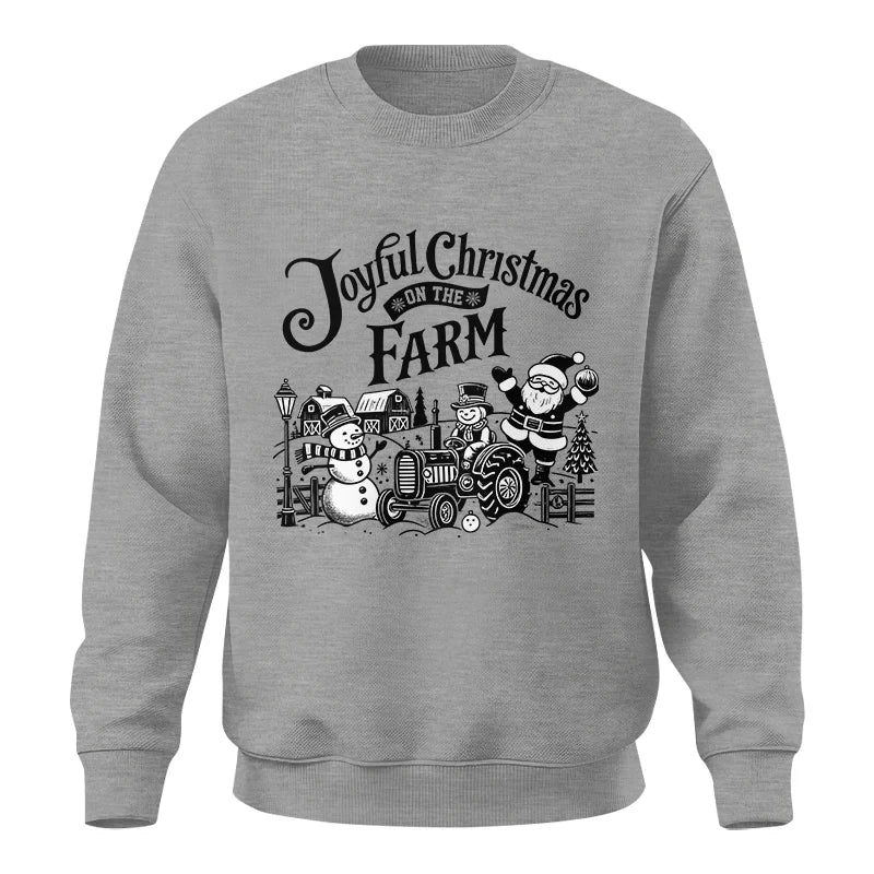 Image of Joyful Christmas On The Farm 1 - Unisex Crewneck Sweatshirt