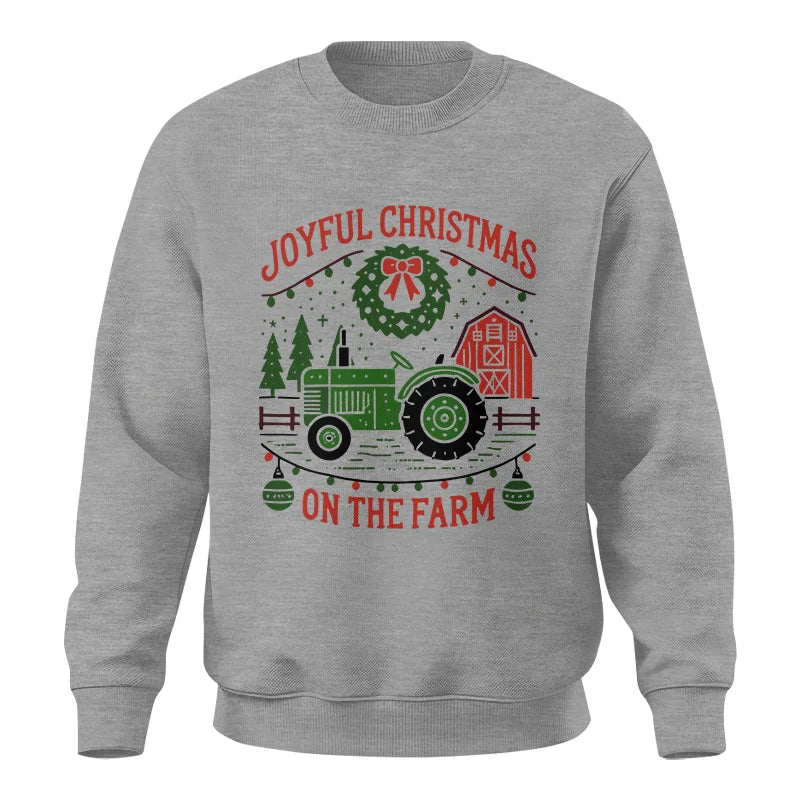 Joyful Christmas On The Farm 3 - Unisex Crewneck Sweatshirt