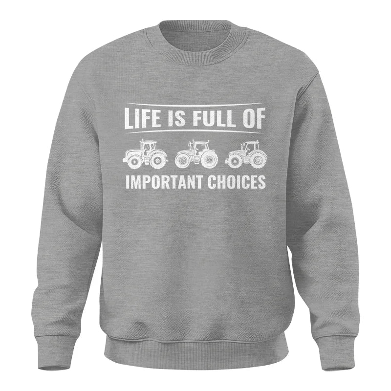 Image of Life Is Full Of Important Choices 16 - Unisex Crewneck Sweatshirt