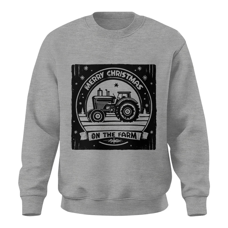 Image of Merry Chritmas On The Farm 5 - Unisex Crewneck Sweatshirt