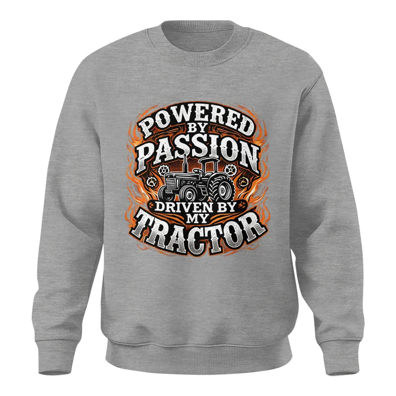 Powered By Passion Driven By My Tractor 5 - Unisex Crewneck Sweatshirt