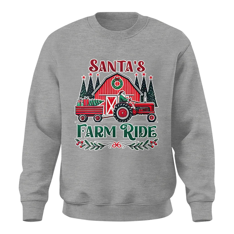 Image of Santa's Farm Ride 1 - Unisex Crewneck Sweatshirt