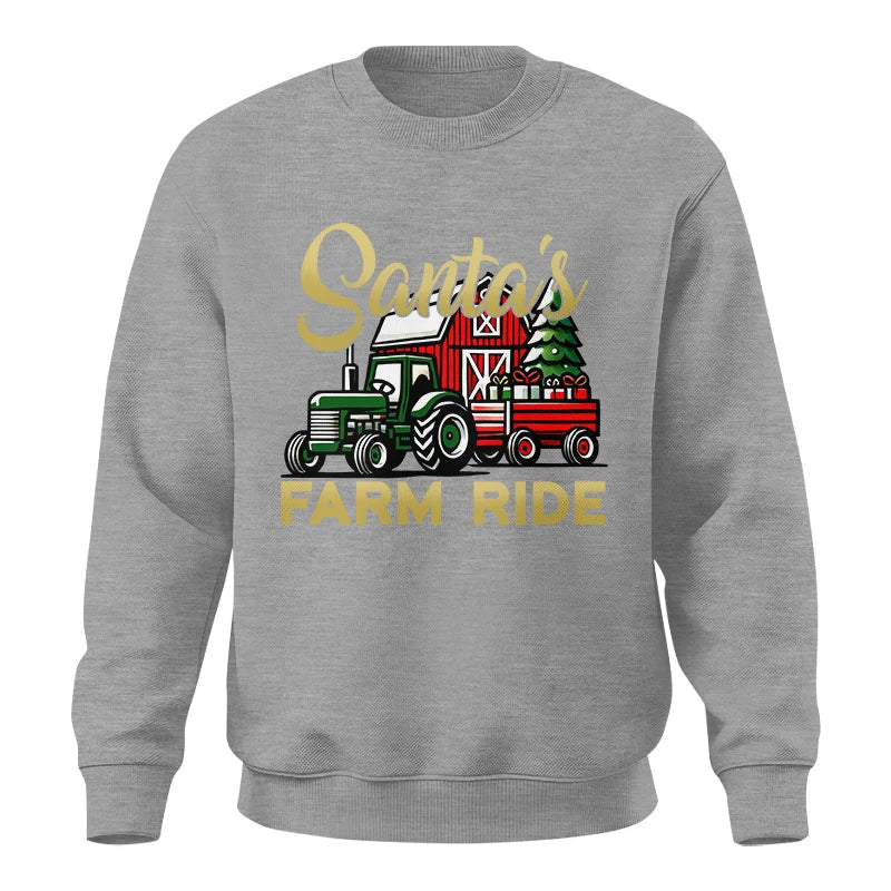 Image of Santa's Farm Ride 2 - Unisex Crewneck Sweatshirt