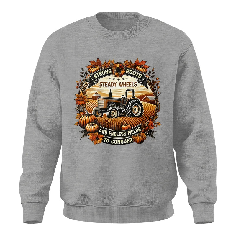 Image of Thanksgiving Farmer Endless Fields To Conquer 1 - Unisex Crewneck Sweatshirt