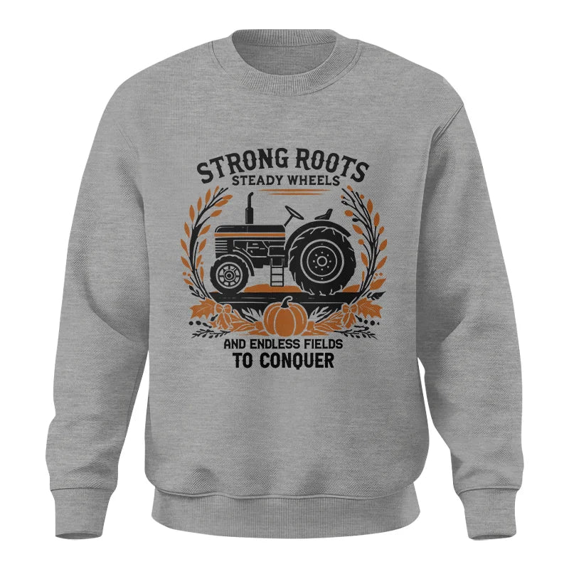 Image of Thanksgiving Farmer Endless Fields To Conquer 3 - Unisex Crewneck Sweatshirt