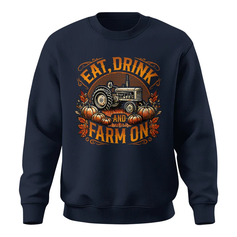 Image of Eat Drink and Farm On 2 - Unisex Crewneck Sweatshirt