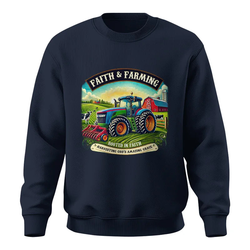 Image of Faith And Farming 2 - Unisex Crewneck Sweatshirt