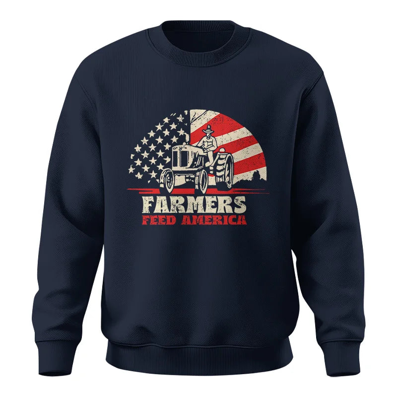 Farmers Feed America Support Farmers - Unisex Crewneck Sweatshirt