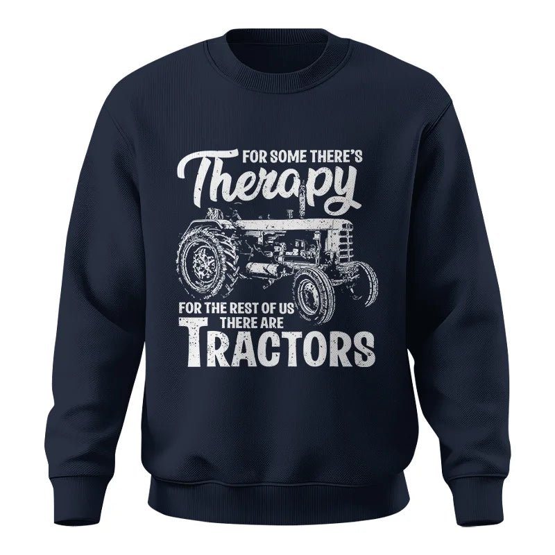 Funny Farmer Therapy Vintage Tractor Lover - Unisex Crewneck Sweatshirt