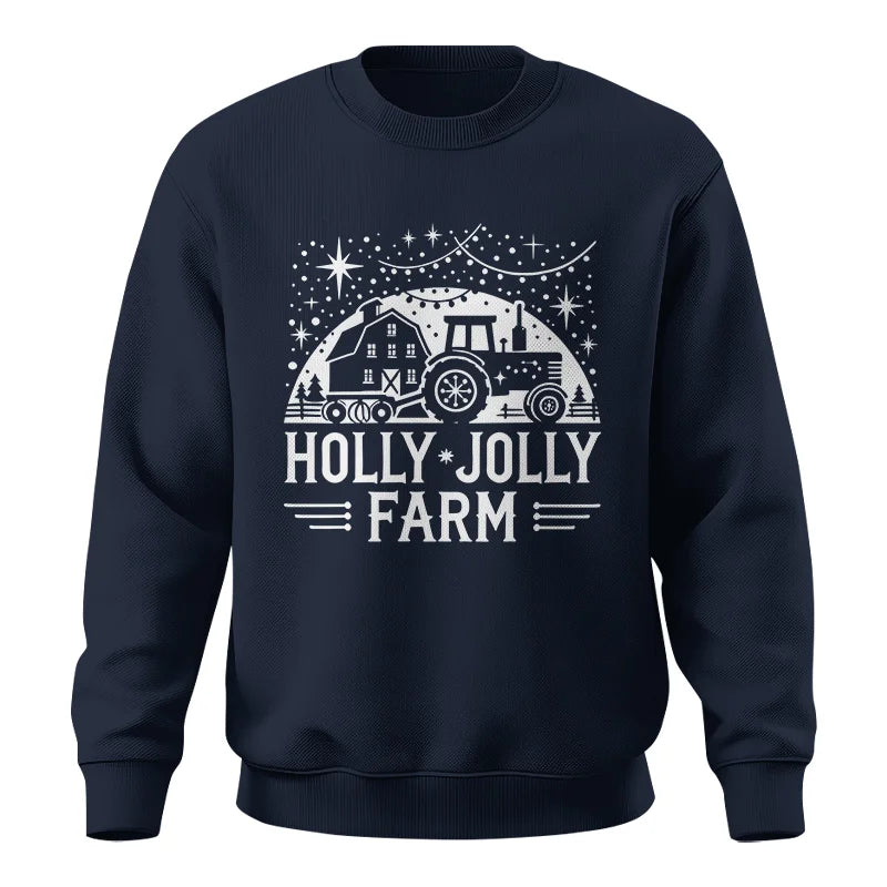 Holly Jolly Farm 2 - Unisex Crewneck Sweatshirt