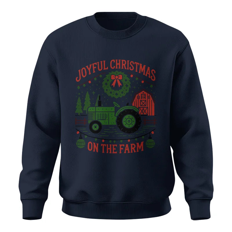 Joyful Christmas On The Farm 3 - Unisex Crewneck Sweatshirt