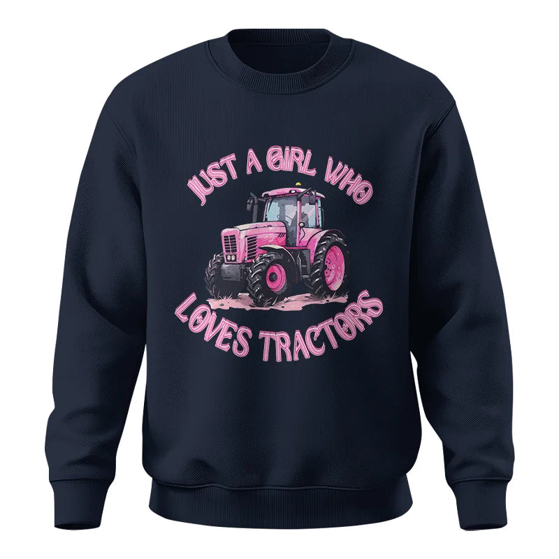 Image of Just A Girl Who Loves Tractors 1 - Unisex Crewneck Sweatshirt