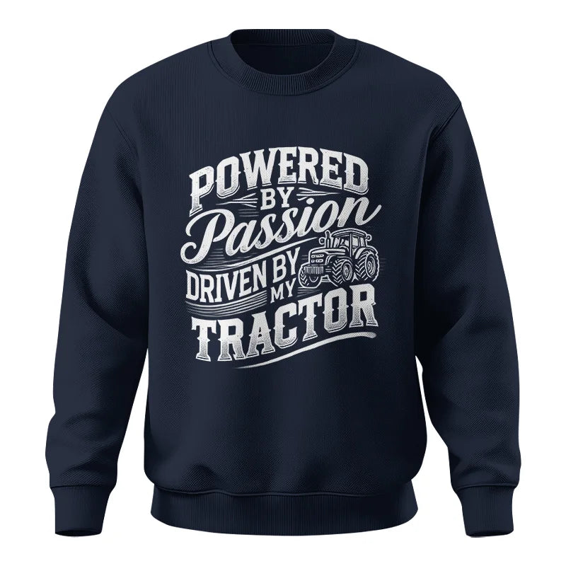 Image of Powered By Passion Driven By My Tractor 2 - Unisex Crewneck Sweatshirt