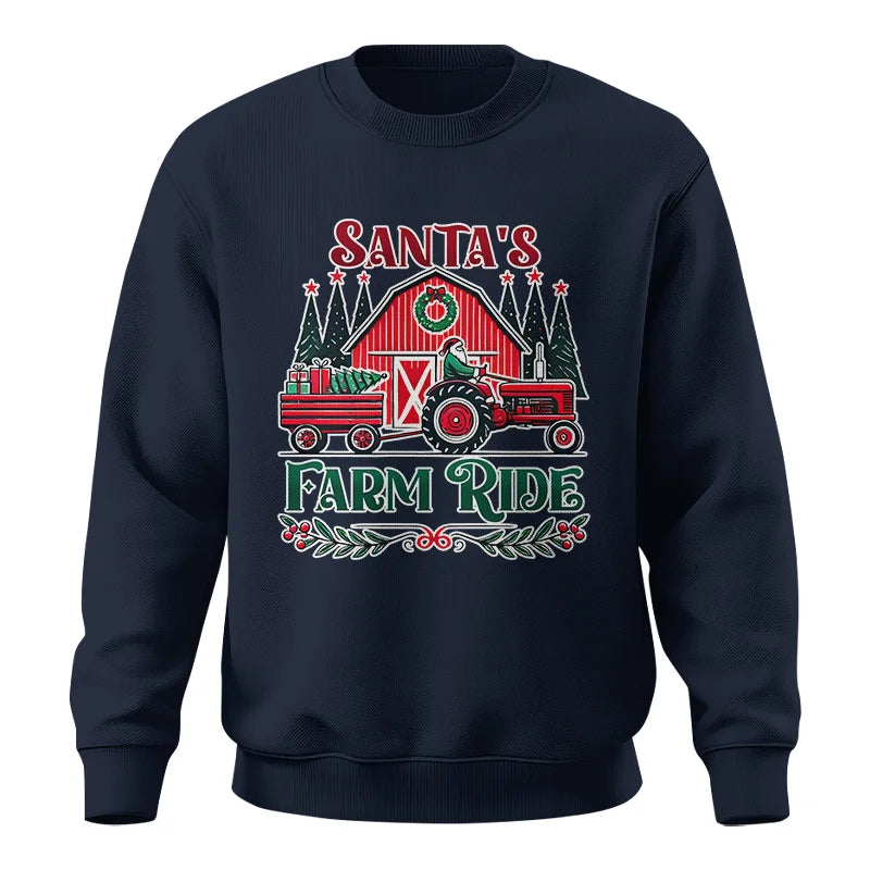 Santa's Farm Ride 1 - Unisex Crewneck Sweatshirt