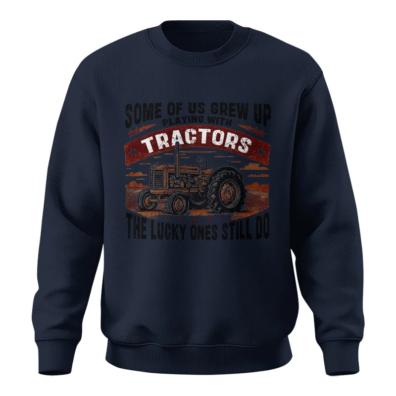 Image of Some Of Us Grew Up Playing With Tractors 2 - Unisex Crewneck Sweatshirt