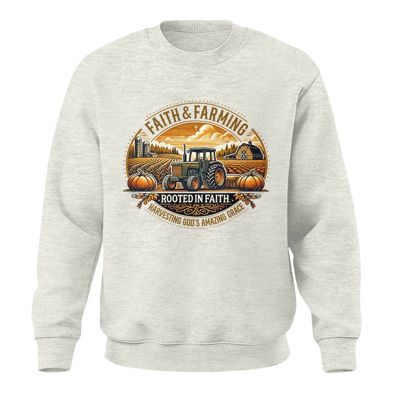 Image of Faith And Farming 1 - Unisex Crewneck Sweatshirt