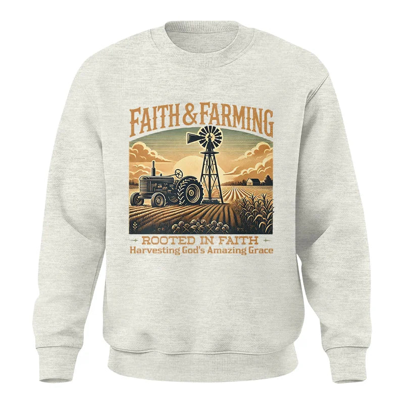 Image of Faith And Farming 3 - Unisex Crewneck Sweatshirt