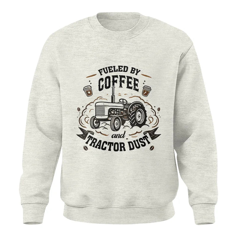 Image of Fueled By Coffee And Tractor Dust - Unisex Crewneck Sweatshirt