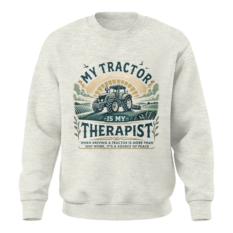 Image of My Tractor Is My Therapist - Unisex Crewneck Sweatshirt