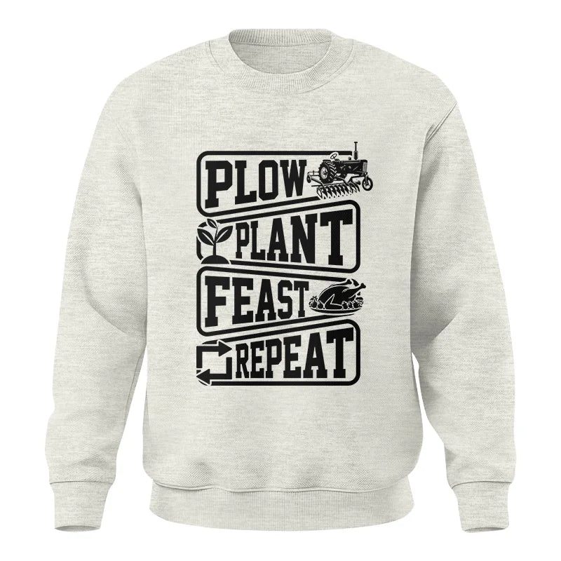 Image of Plow Plant Feast Repeat 1 - Unisex Crewneck Sweatshirt