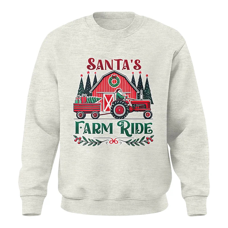 Santa's Farm Ride 1 - Unisex Crewneck Sweatshirt