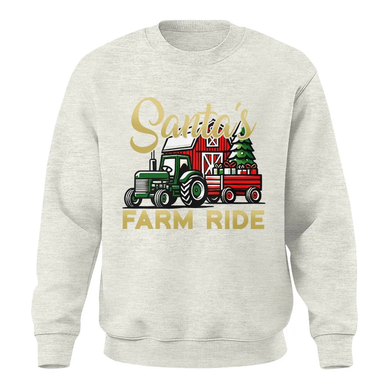 Image of Santa's Farm Ride 2 - Unisex Crewneck Sweatshirt