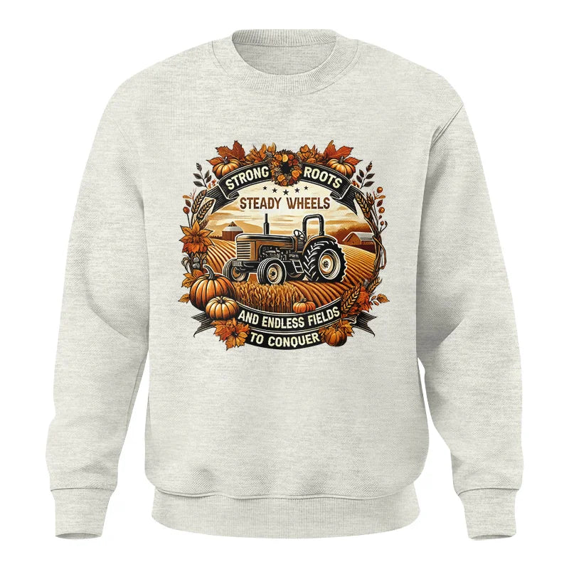 Image of Thanksgiving Farmer Endless Fields To Conquer 1 - Unisex Crewneck Sweatshirt