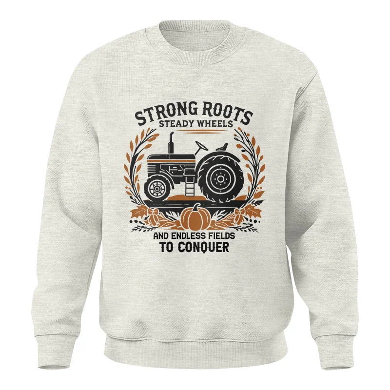 Image of Thanksgiving Farmer Endless Fields To Conquer 3 - Unisex Crewneck Sweatshirt