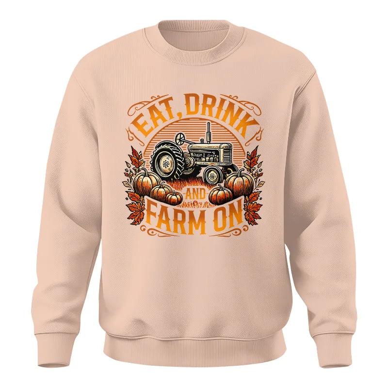 Image of Eat Drink and Farm On 2 - Unisex Crewneck Sweatshirt