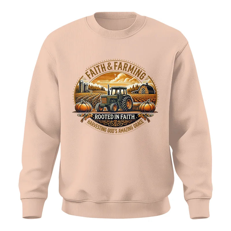 Image of Faith And Farming 1 - Unisex Crewneck Sweatshirt