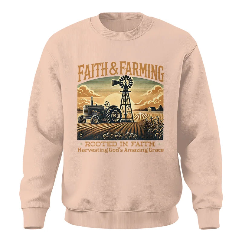 Image of Faith And Farming 3 - Unisex Crewneck Sweatshirt