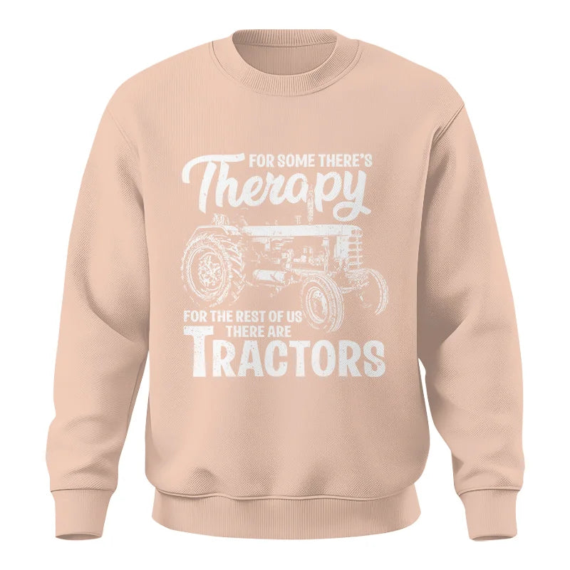 Funny Farmer Therapy Vintage Tractor Lover - Unisex Crewneck Sweatshirt