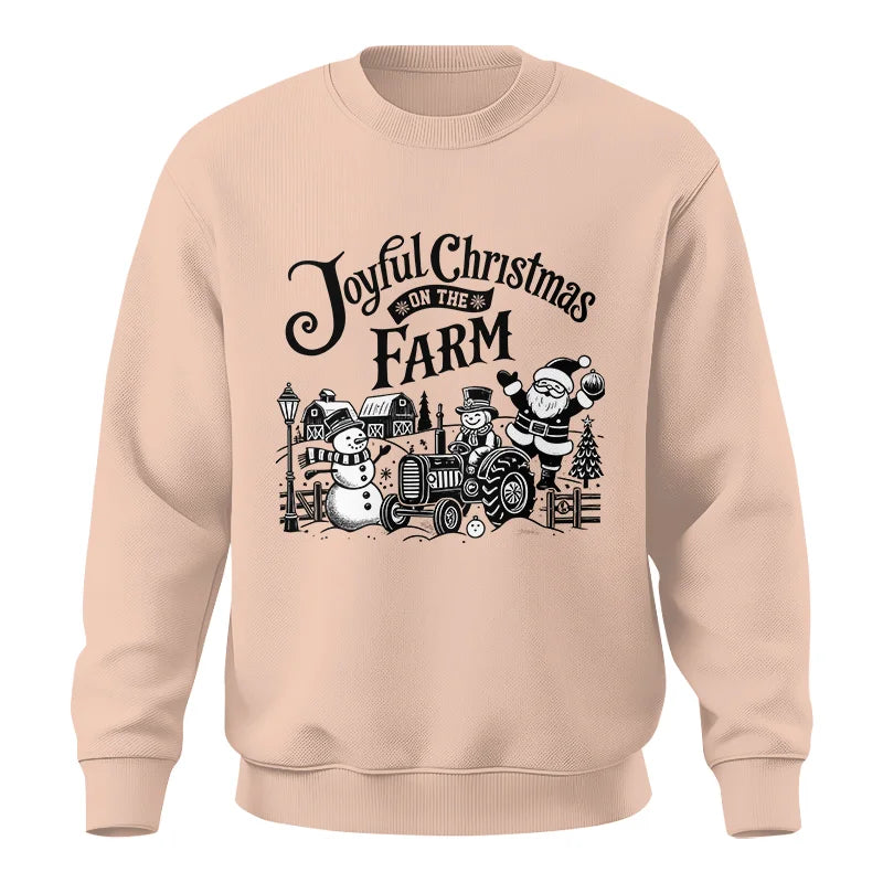 Image of Joyful Christmas On The Farm 1 - Unisex Crewneck Sweatshirt