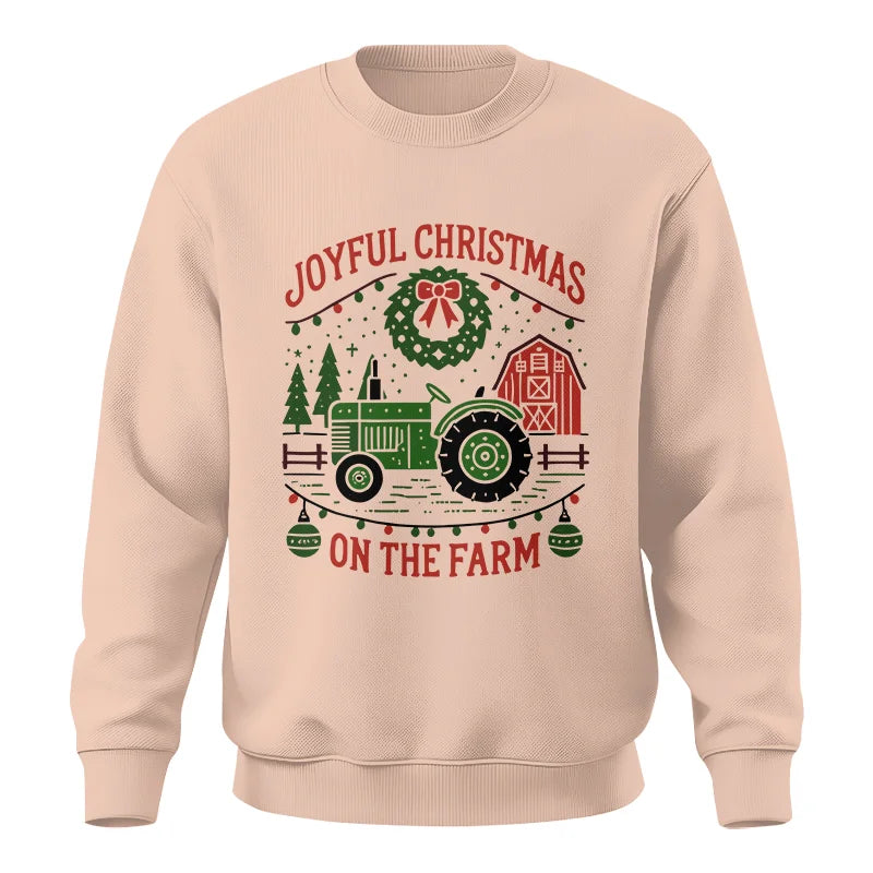 Joyful Christmas On The Farm 3 - Unisex Crewneck Sweatshirt