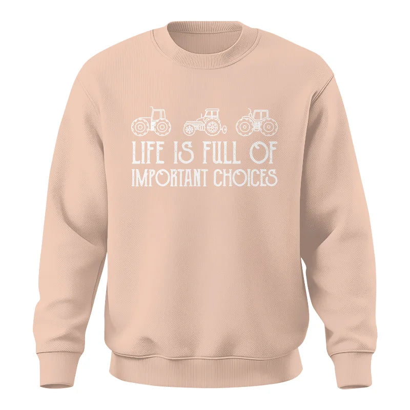 Image of Life Is Full Of Important Choices 7 - Unisex Crewneck Sweatshirt