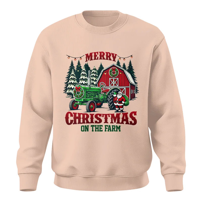 Merry Christmas On The Farm 3 - Unisex Crewneck Sweatshirt