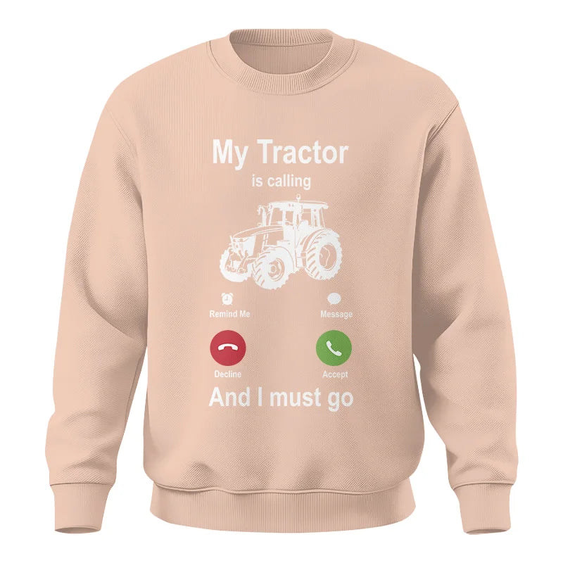 Image of My Tractor Is Calling - Unisex Crewneck Sweatshirt