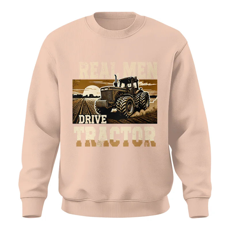 Image of Real Men Drive Tractor - Unisex Crewneck Sweatshirt