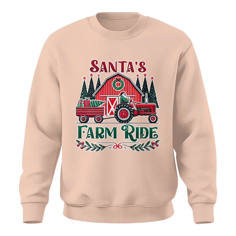 Image of Santa's Farm Ride 1 - Unisex Crewneck Sweatshirt