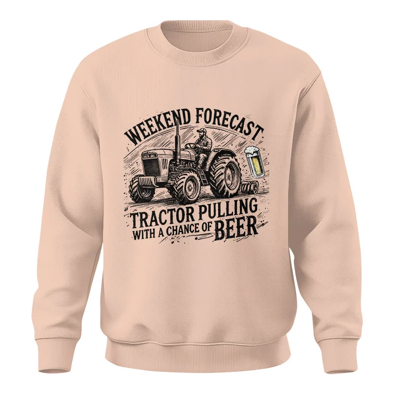 Image of Tractor With A Chance Of Beer - Unisex Crewneck Sweatshirt