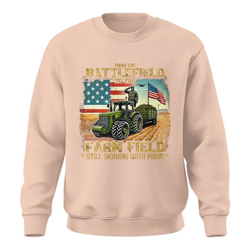 Veteran Farmer From The Battlefield To The Farm Field 2 - Unisex Crewneck Sweatshirt