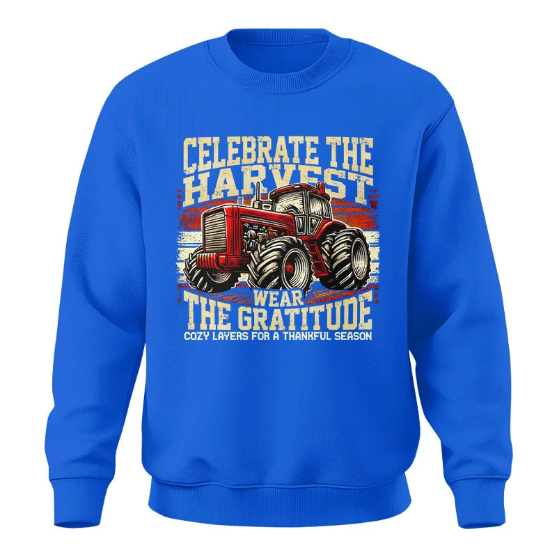 Celebrate the Harvest Wear the Gratitude - Unisex Crewneck Sweatshirt